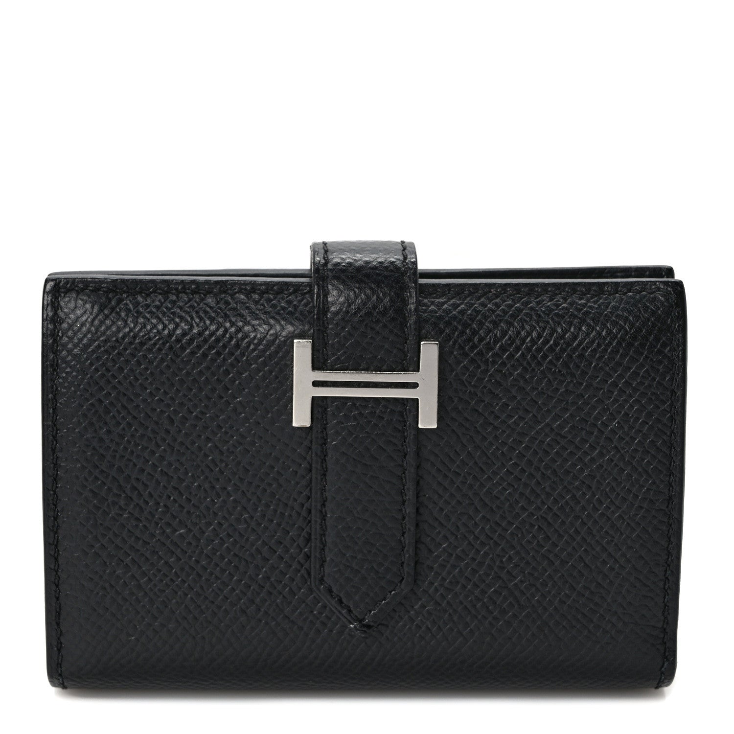 Hermes Epsom Mini Bearn Wallet Black 1 of 7