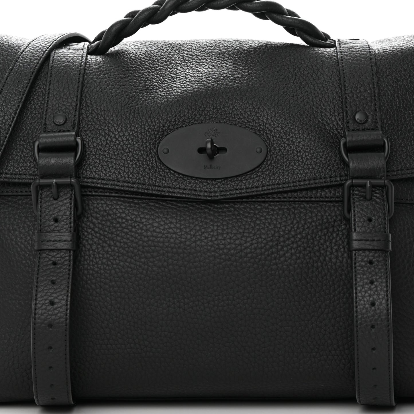 Heavy Grain Oversized Alexa Black