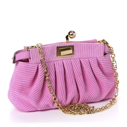 Fendi Camoscio Line Embossed Small Peekaboo Click Bag Lollypop 3 of 11