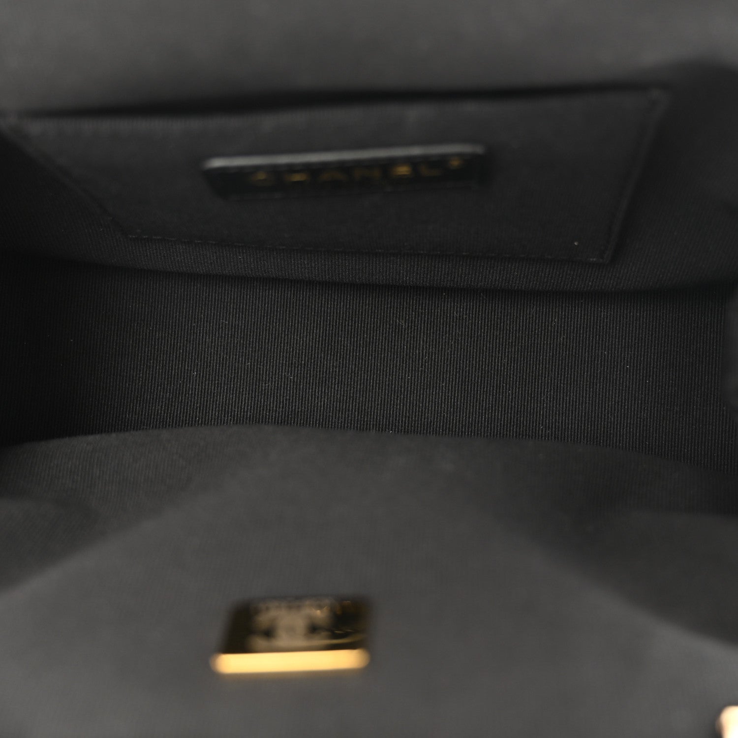 Chanel Lambskin Quilted CC Kisslock Clutch Black 5 of 12