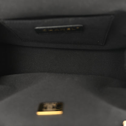 Chanel Lambskin Quilted CC Kisslock Clutch Black 5 of 12