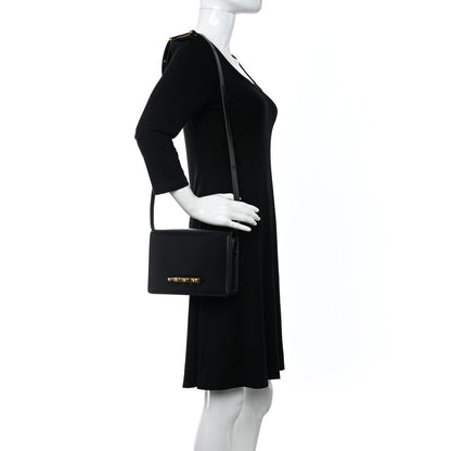 Alexander McQueen Smooth Calfskin Four Ring Knuckle Crossbody Bag Black 2 of 10