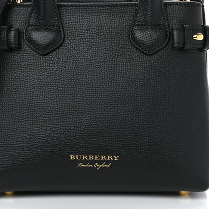 Burberry Derby Calfskin House Check Baby Banner Tote Black 7 of 9