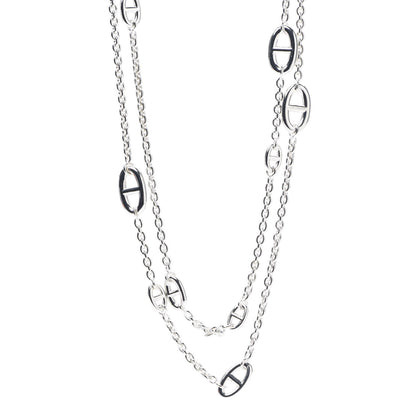 Hermes Sterling Silver Farandole Necklace 120 1 of 5
