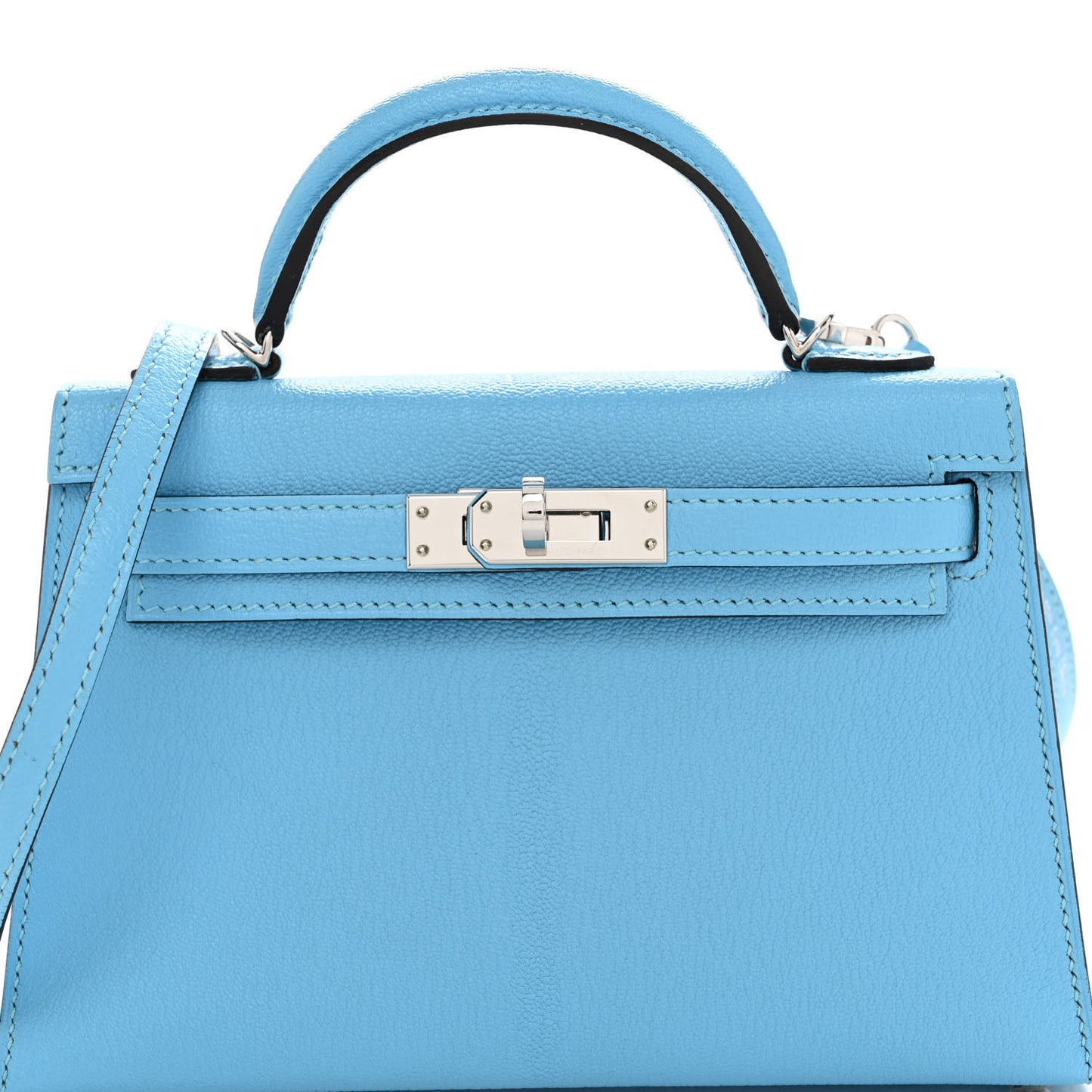 Chevre Mysore Mini Kelly Sellier 20 Celeste