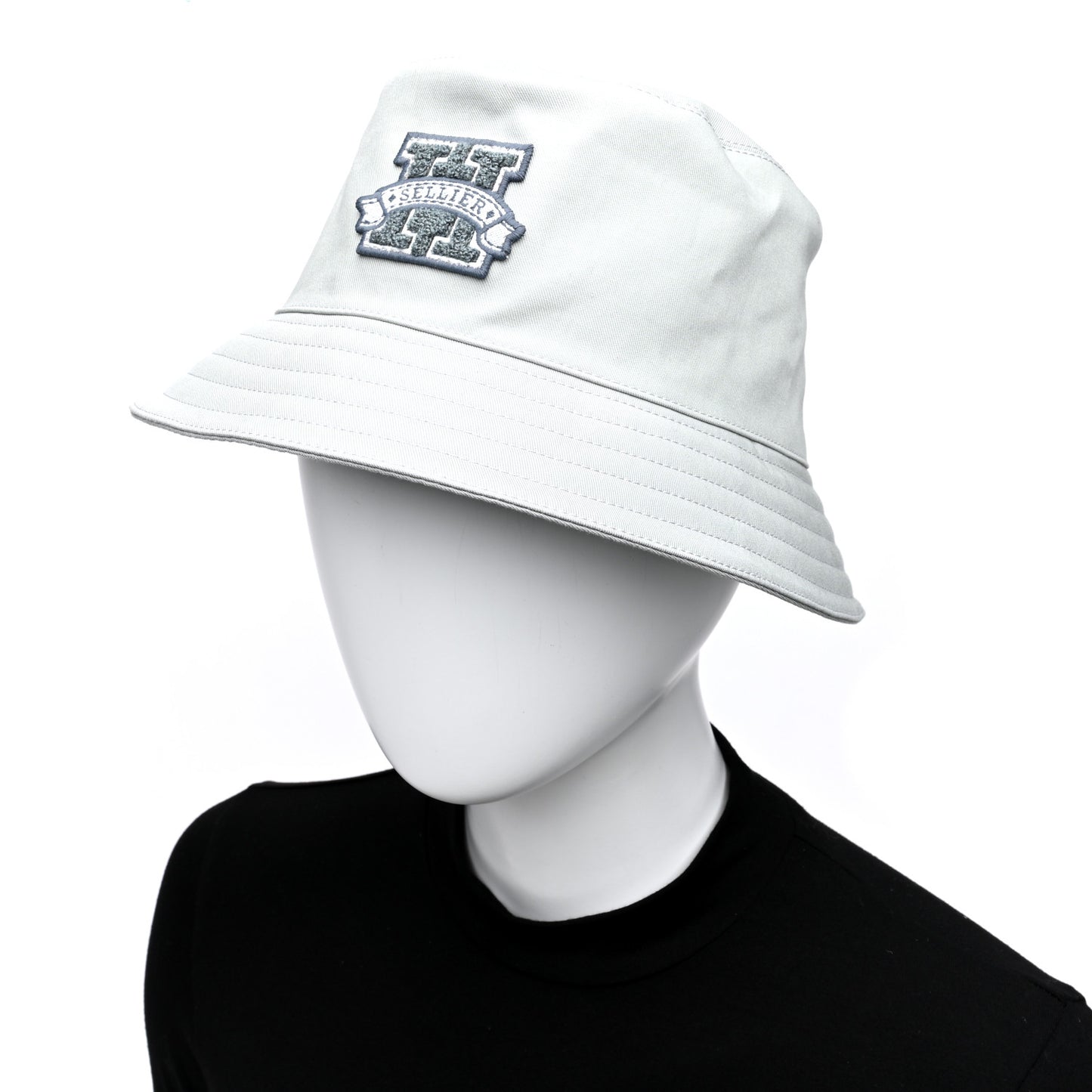 Cotton Harper H Sellier Bucket Hat 58 Gris Glacier