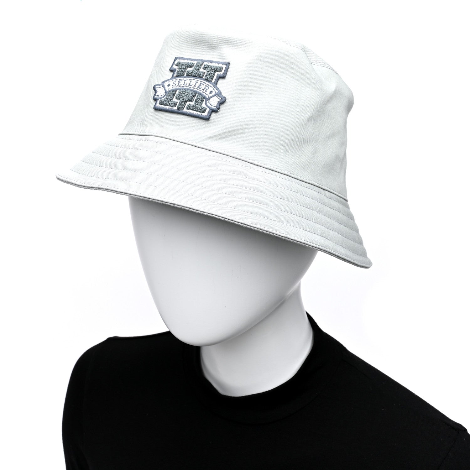 Hermes Cotton Harper H Sellier Bucket Hat 58 Gris Glacier 2 of 8