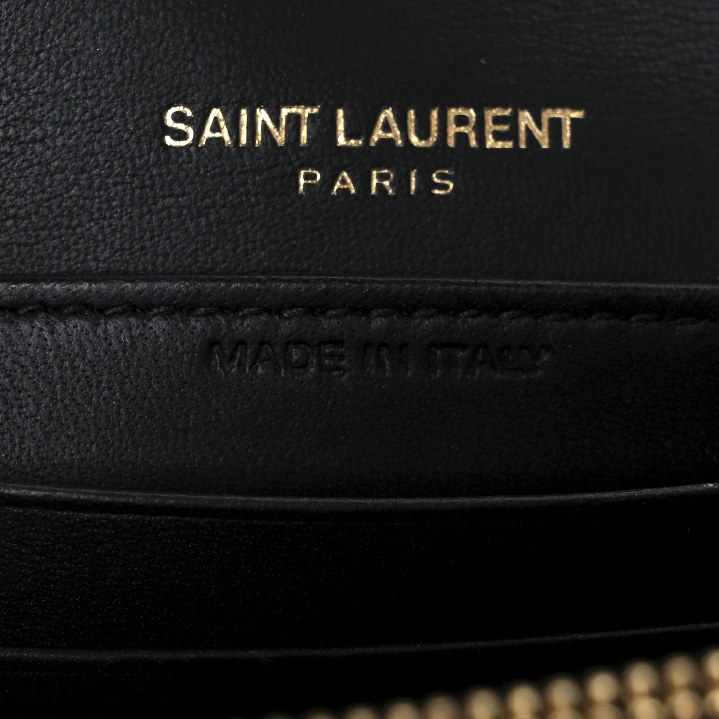 Snakeskin Monogram Sunset Chain Wallet Black Gold Silver