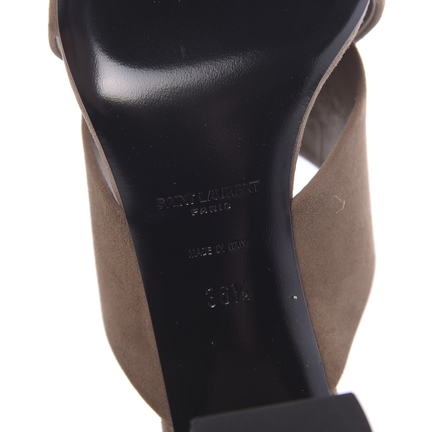 Suede LouLou 70 Mules 36.5 Taupe