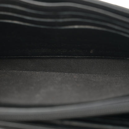 Chanel Lambskin Chevron Quilted Trendy CC Wallet On Chain WOC Black 5 of 14