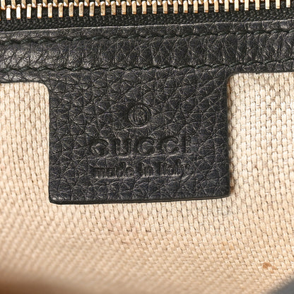 Gucci Pebbled Calfskin Medium Soho Clutch Black 7 of 9
