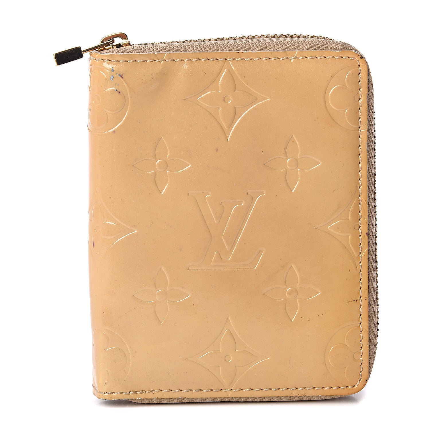 Louis Vuitton Vernis Broome Zip Wallet Beige 1 of 5