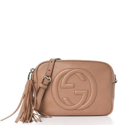 Gucci Pebbled Calfskin Small Soho Disco Bag Camelia 1 of 10