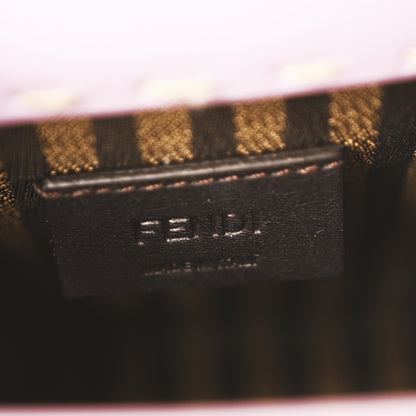 Fendi Vitello King Plexiglass Logo Embossed Mini Fendi Sunshine Shopper Tote Violetta 6 of 9