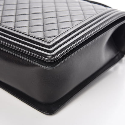 Chanel Lambskin Quilted Large Boy Flap Black 13 of 16