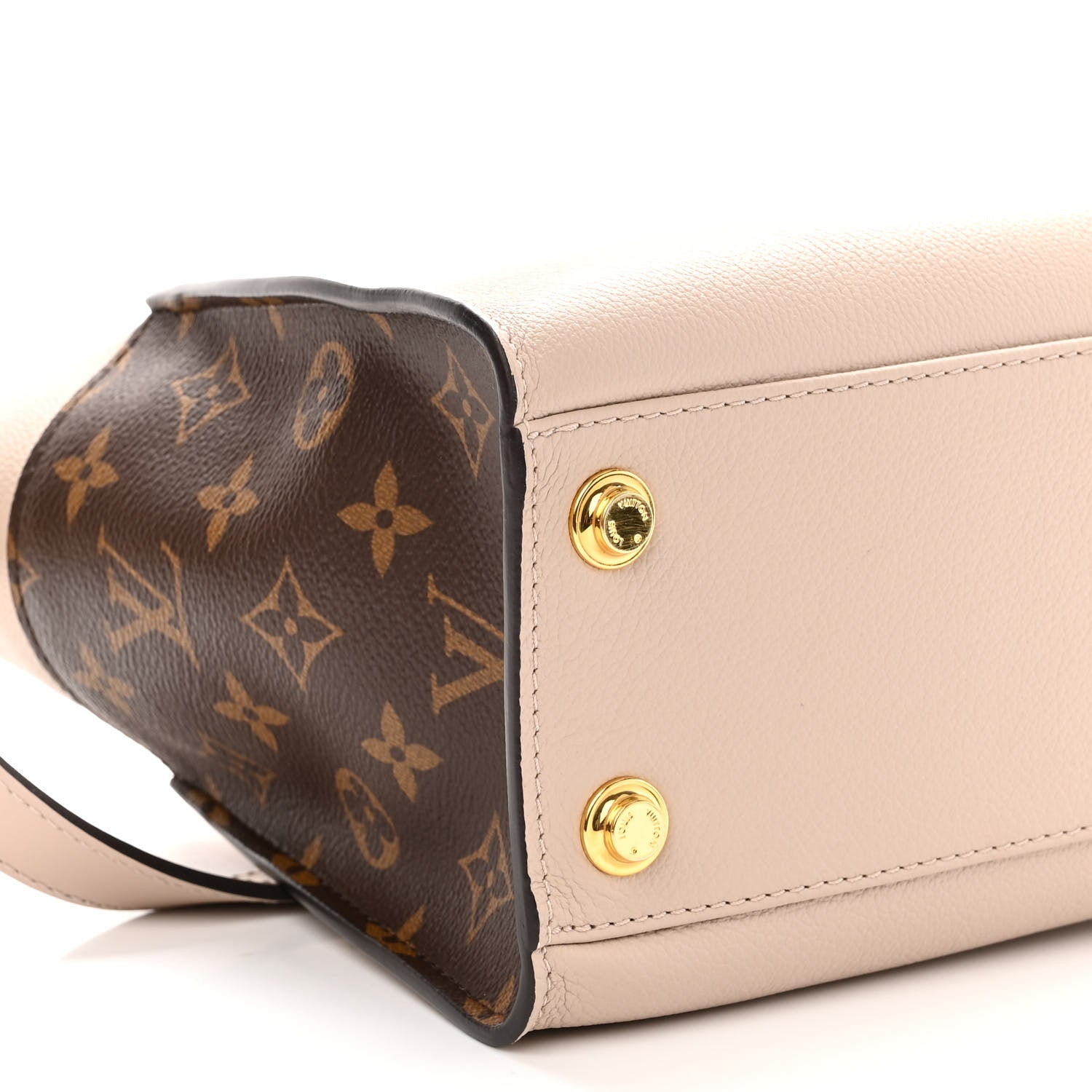 Louis Vuitton Calfskin Monogram On My Side PM Greige 8 of 9