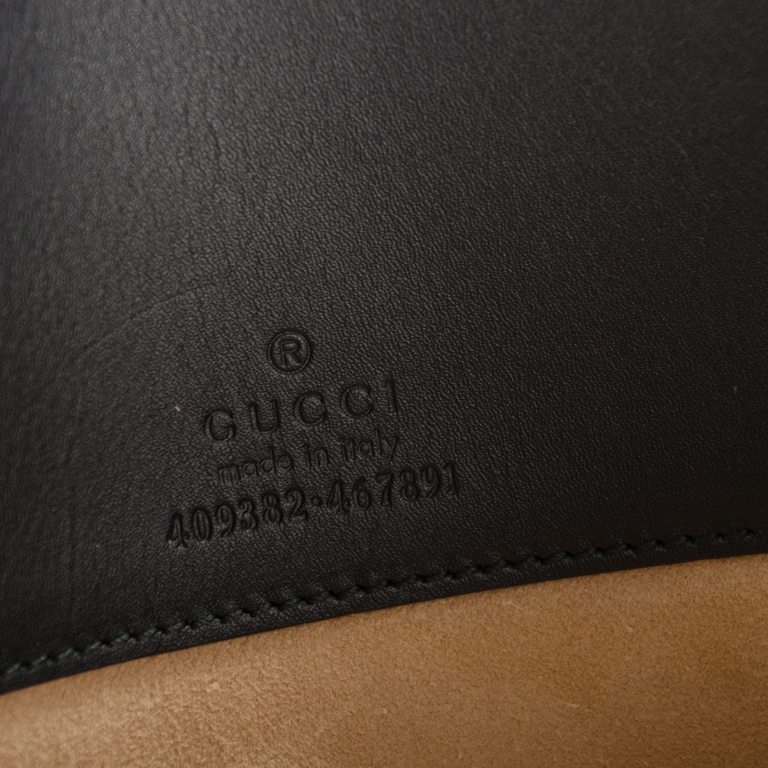 Gucci Calfskin Embossed XL Clutch Nero Black 6 of 6