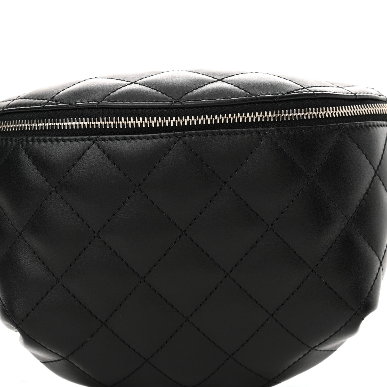 Chanel Calfskin Quilted Waist Belt Bag Black 8 of 10
