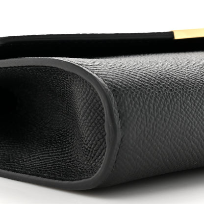 Salvatore Ferragamo Hammered Calfskin Mini Gancini Icona Bag Black 10 of 11