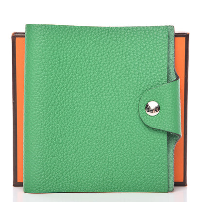Hermes Taurillon Clemence Ulysse Mini Notebook Bambou 9 of 9