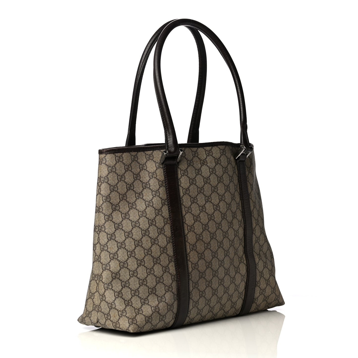 GG Plus Monogram Medium Joy Tote Dark Brown