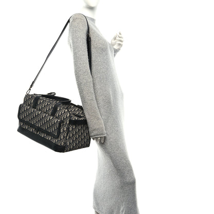Christian Dior Oblique Calfskin Hit The Road Pet Carrier Blue 2 of 10