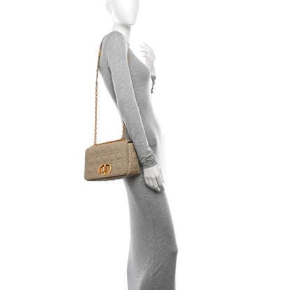 Christian Dior Supple Calfskin Cannage Medium Caro Bag Beige 2 of 10
