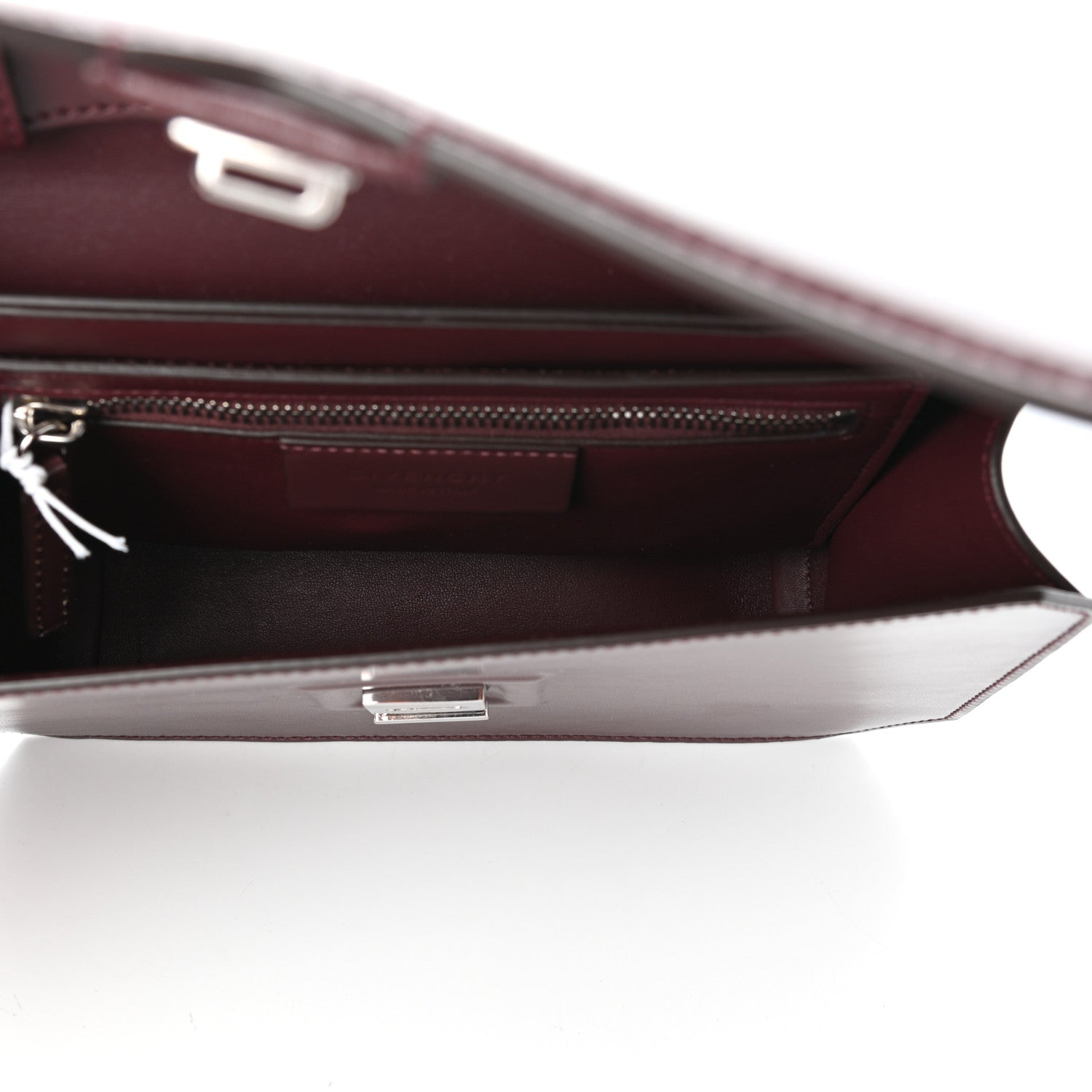 Givenchy Calfskin Medium Bow Cut Shoulder Bag Burgundy 5 of 8