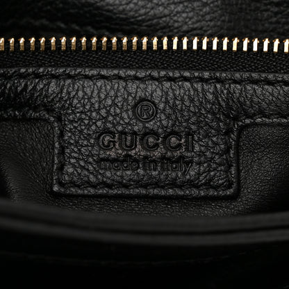 Gucci Roxy Calfskin Web Medium Studded Blondie Shoulder Flap Bag Black 6 of 10
