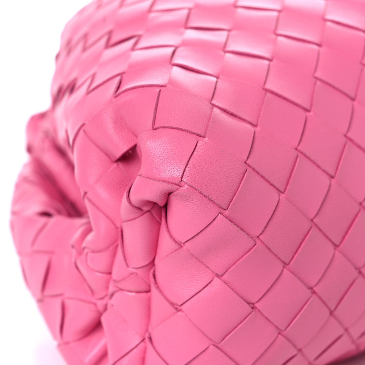 Bottega Veneta Nappa Maxi Intrecciato The Pouch Oversized Clutch Pink 8 of 15