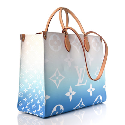 Louis Vuitton Monogram Giant By The Pool Onthego GM Blue 3 of 9