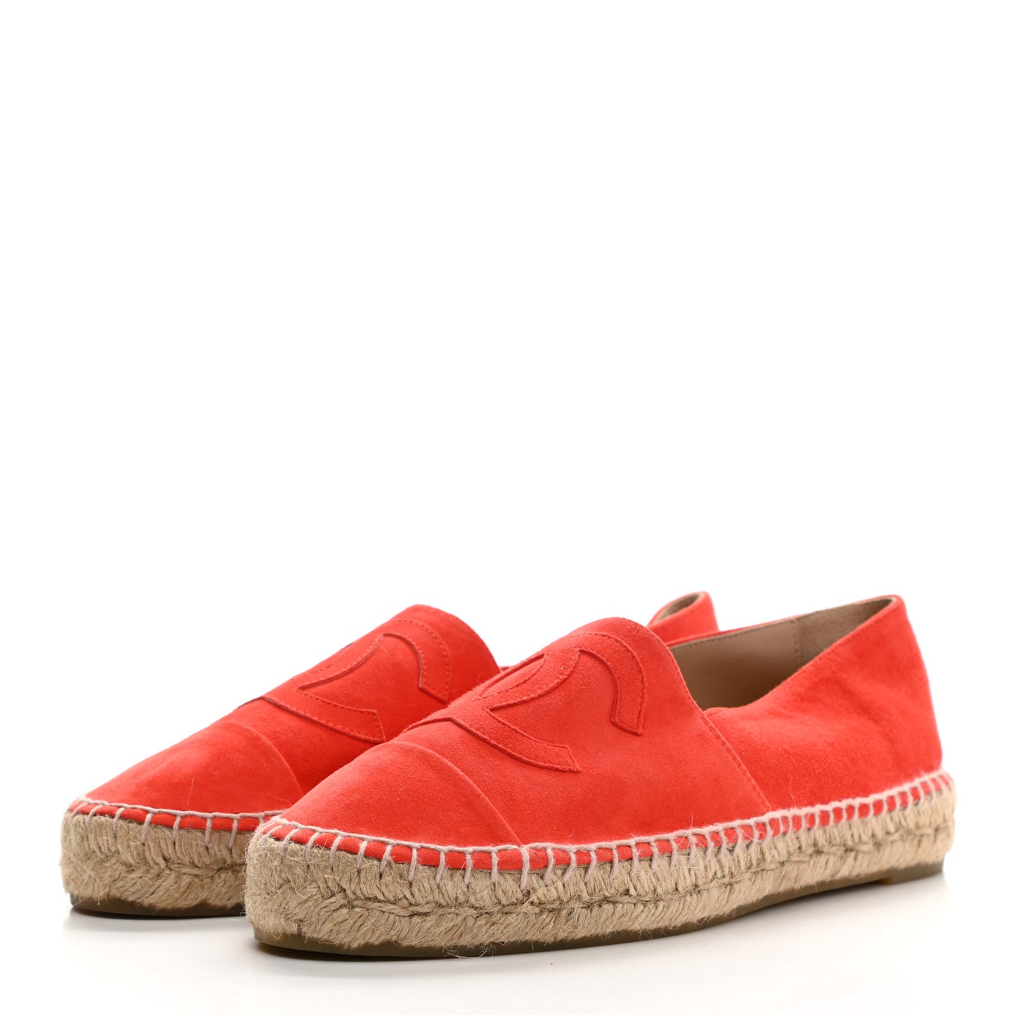 Suede CC Espadrilles 38 Orange
