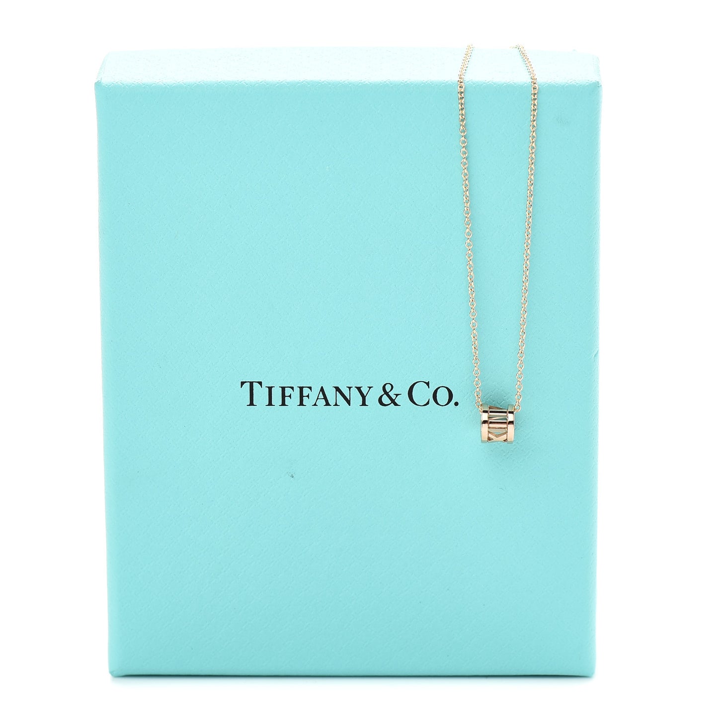 18K Rose Gold Atlas Open Pendant Necklace