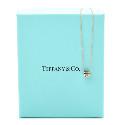 Tiffany 18K Rose Gold Atlas Open Pendant Necklace 6 of 6