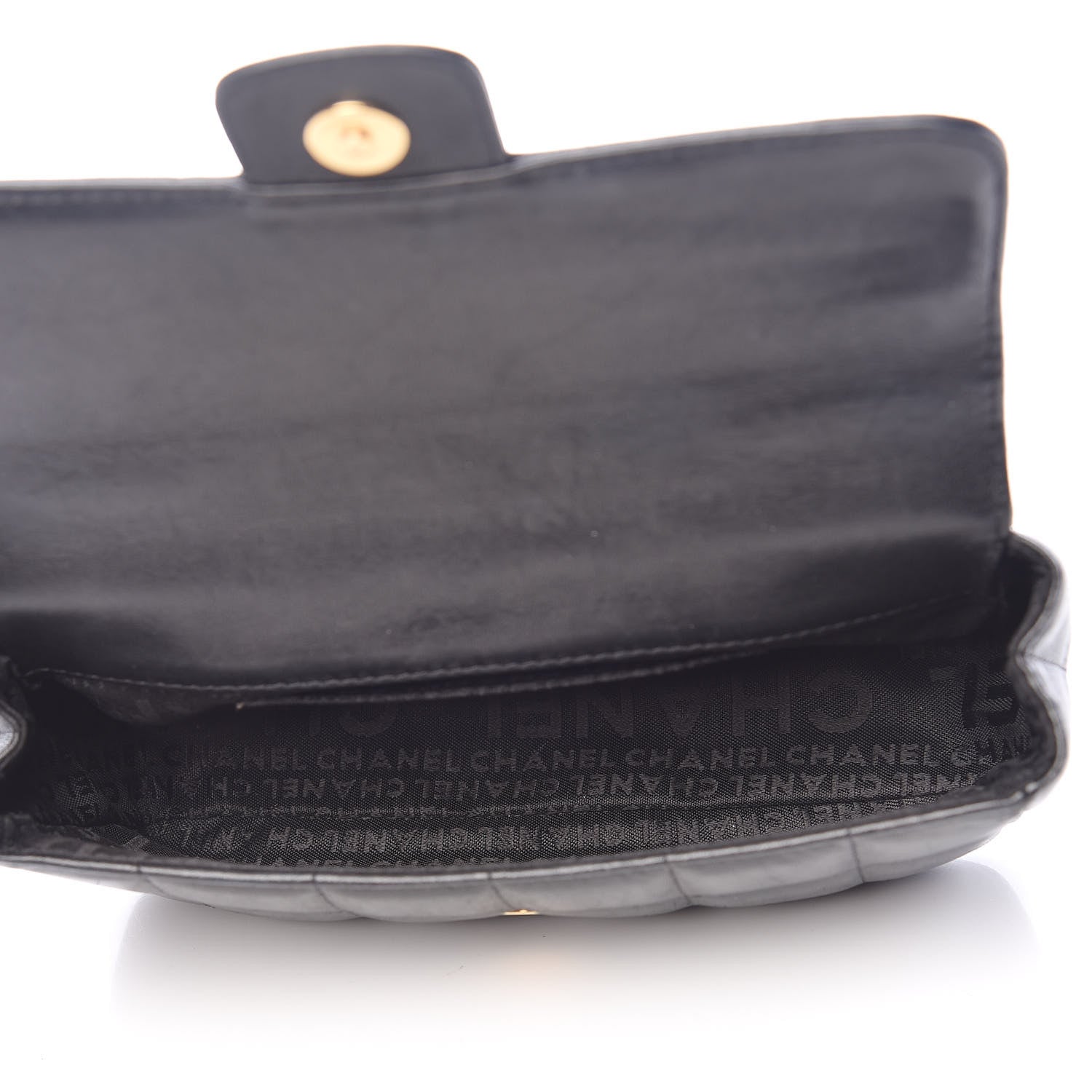 Chanel Lambskin Quilted Mini Chocolate Bar Camellia Flap Black 5 of 23