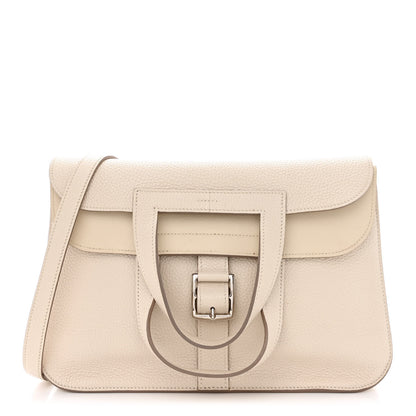 Hermes Taurillon Clemence Halzan 31 GM Craie 1 of 19