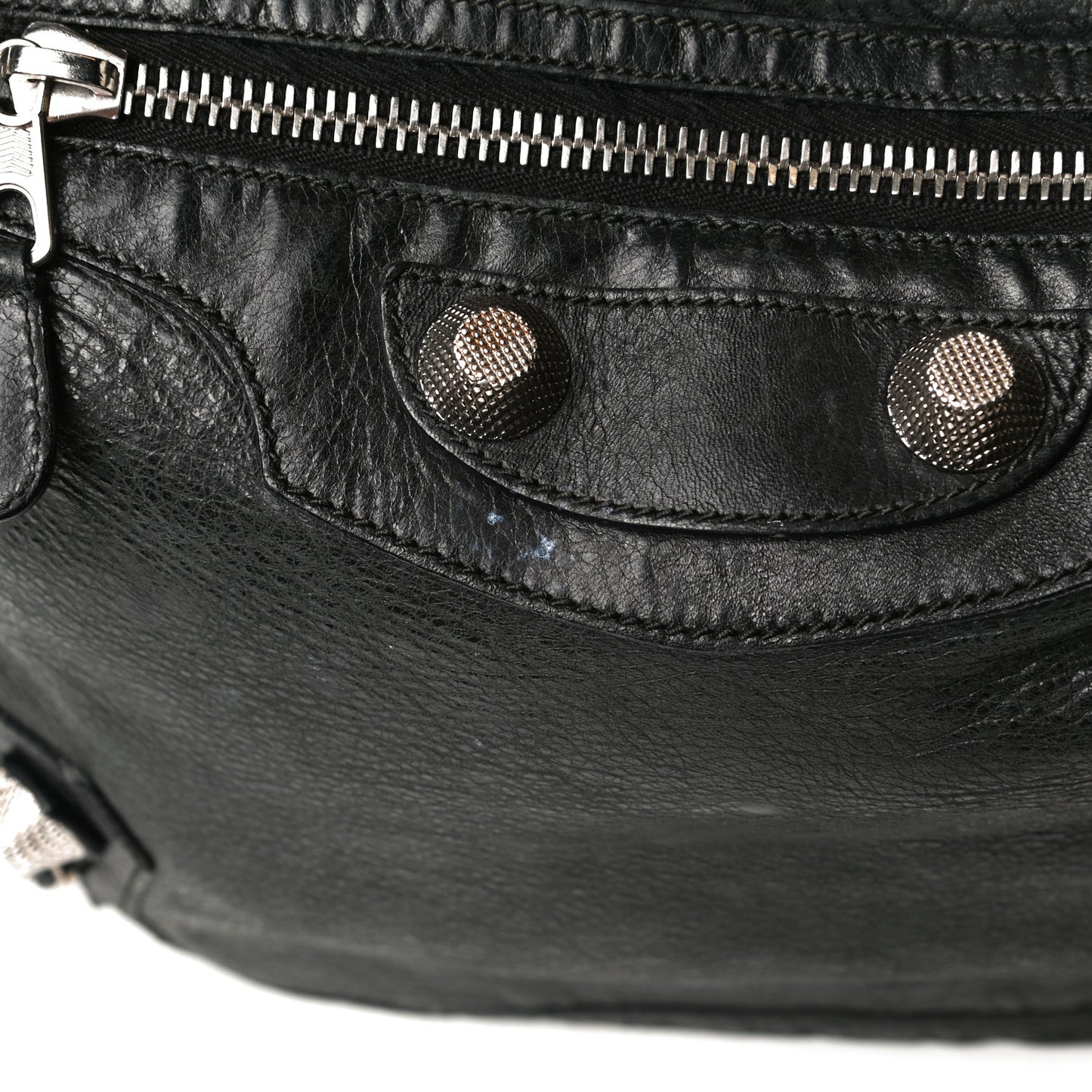 Chevre Giant 21 Silver Hardware Day Hobo Black