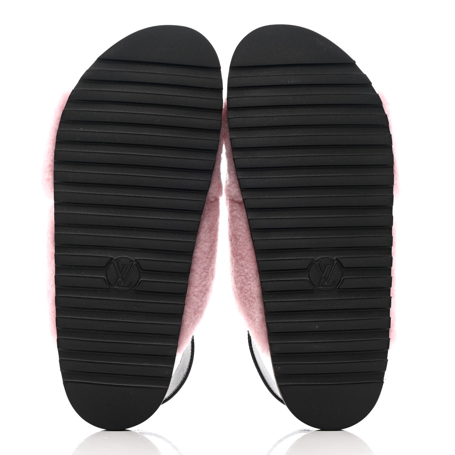 Louis Vuitton Shearling Paseo Flat Comfort Sandal 40 Rose Clair 5 of 11