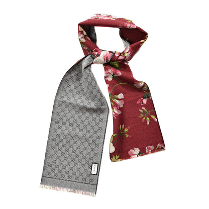 Gucci Wool GG Monogram Miniorophin Scarf Lacquer Pink 1 of 3