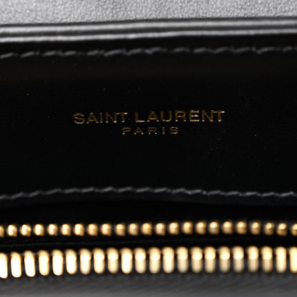 Saint Laurent Calfskin Y Quilted Monogram Small Loulou Chain Satchel Black 6 of 10