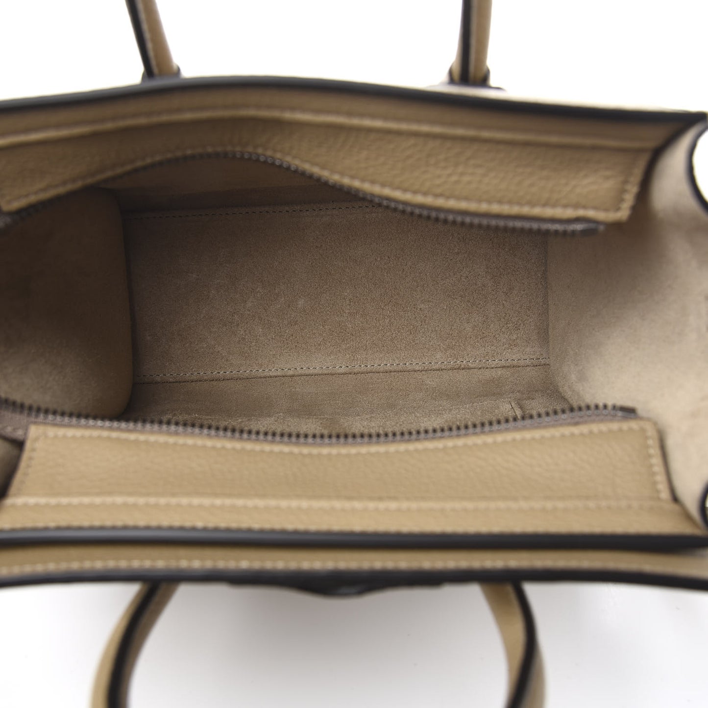 Drummed Calfskin Nano Luggage Dune