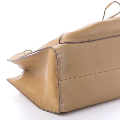 Gucci Calfskin Bamboo Handle Tote Tan 11 of 17