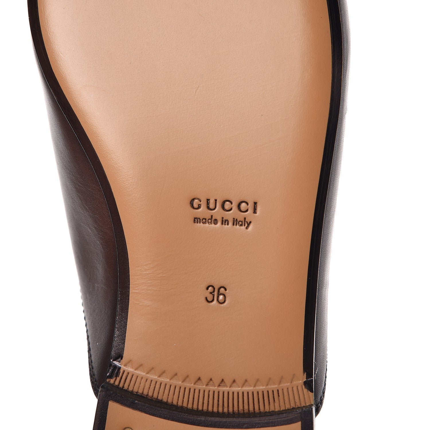 Gucci Calfskin Womens Princetown Slippers 36 Fondente Brown 7 of 9