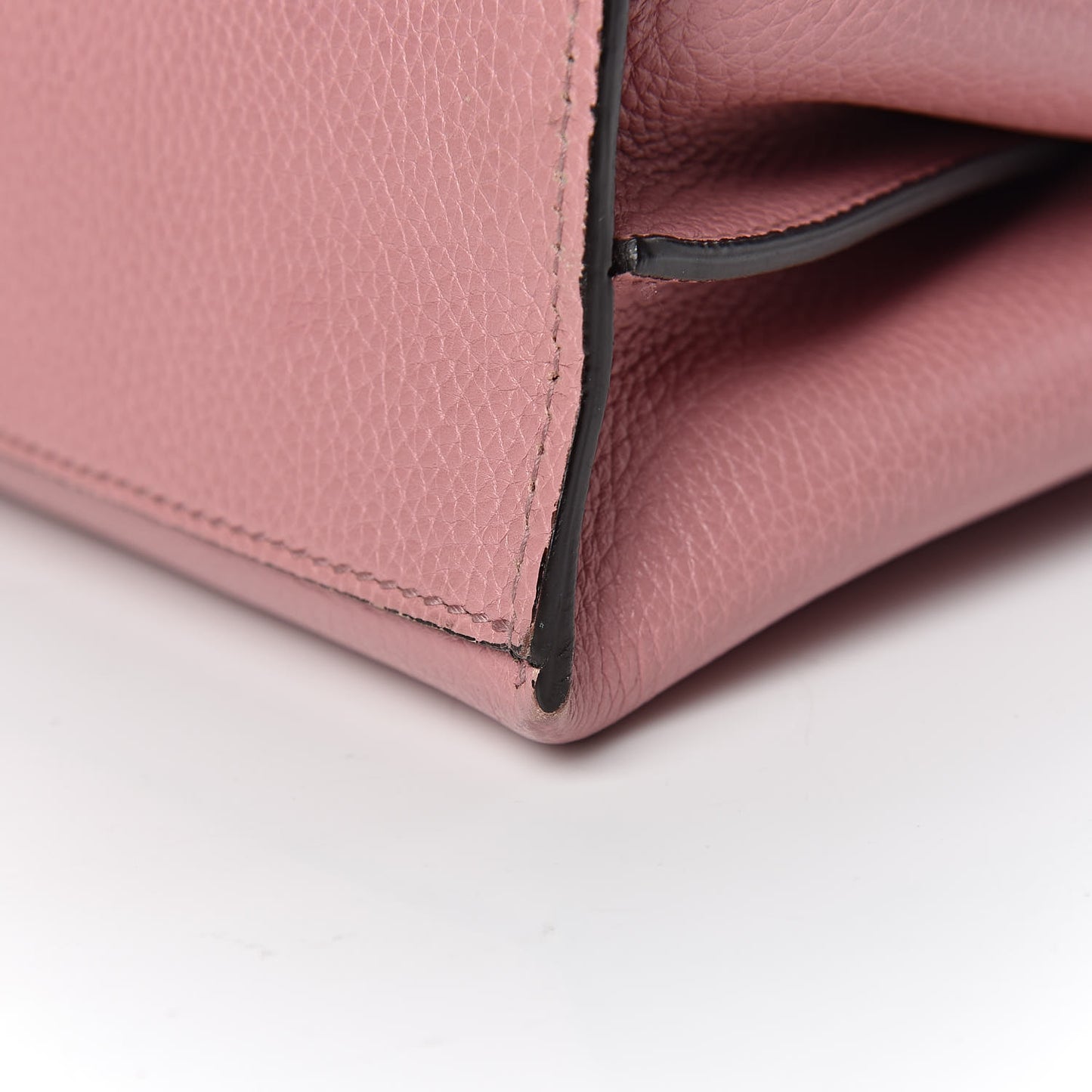 Cellarius Calfskin Small Bamboo Daily Top Handle Bag Carmine Rose