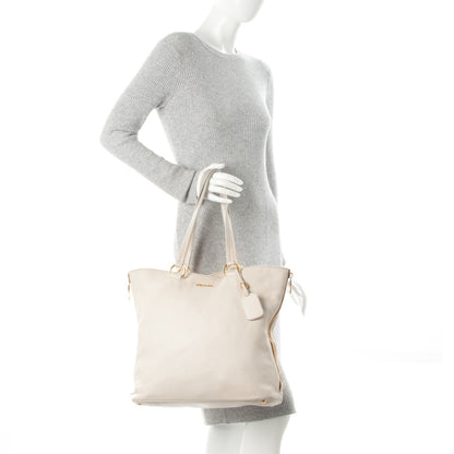 Prada Cervo Deerskin Zip Tote Talco 2 of 13