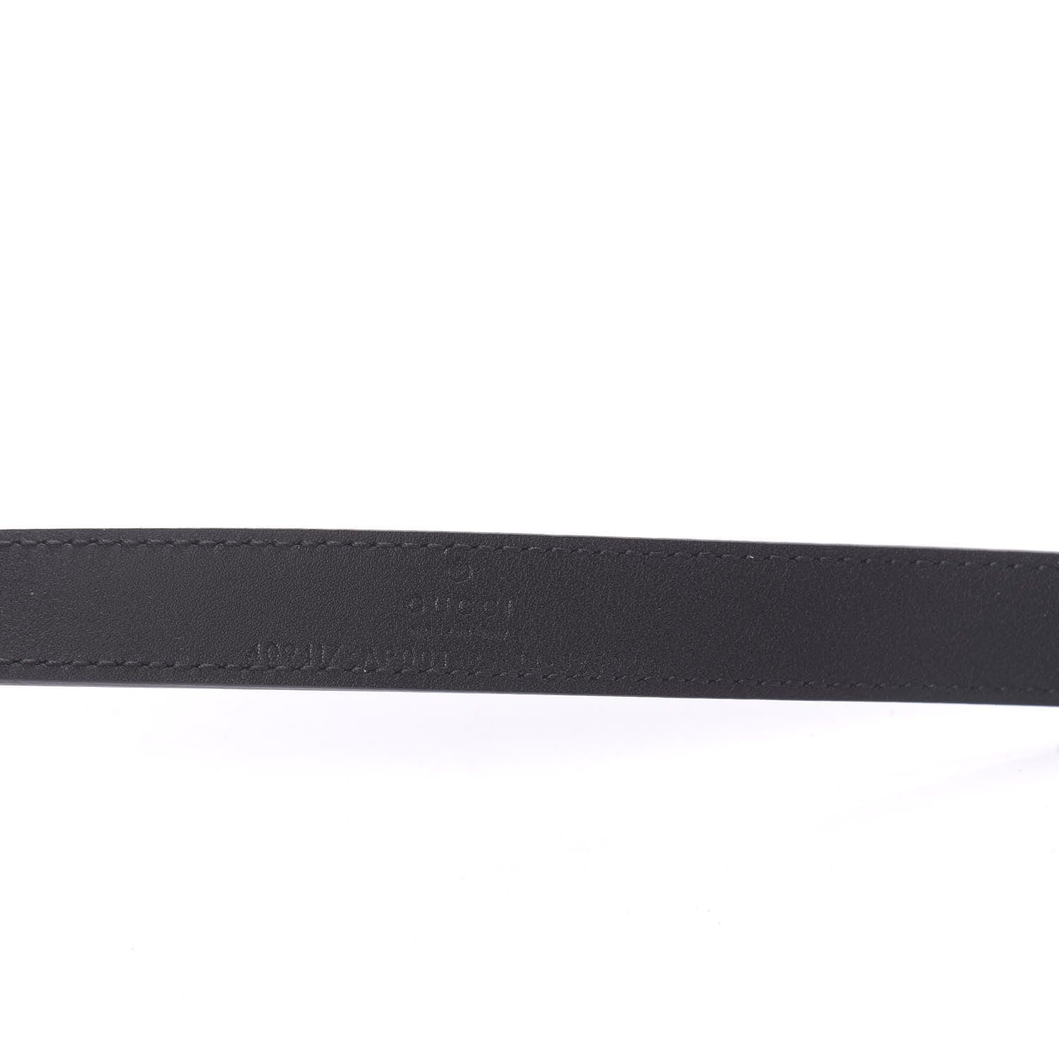 Gucci Calfskin Double G 20mm Belt 85 34 Black 3 of 5