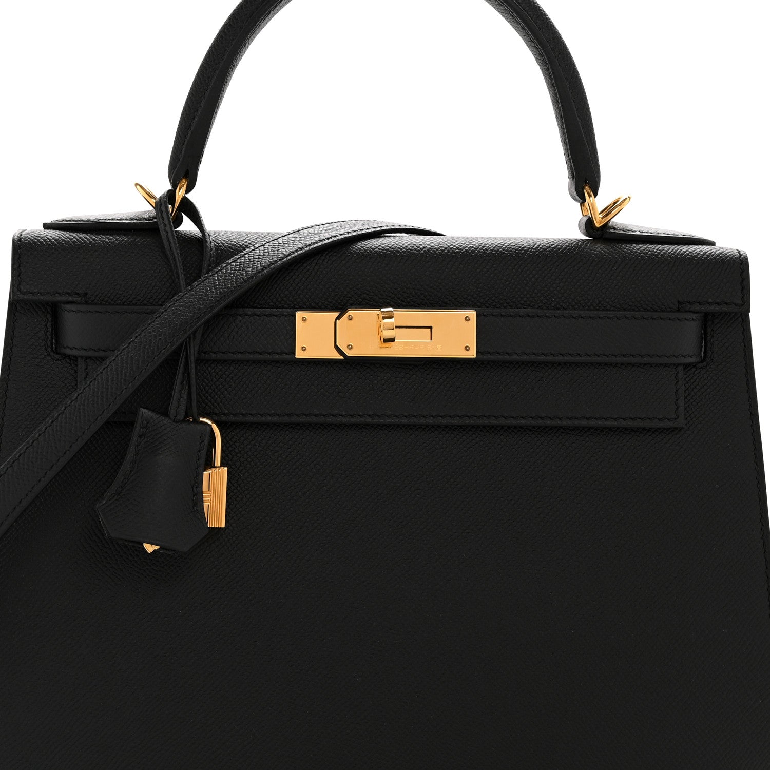 Hermes Epsom Kelly Sellier 28 Black 8 of 13