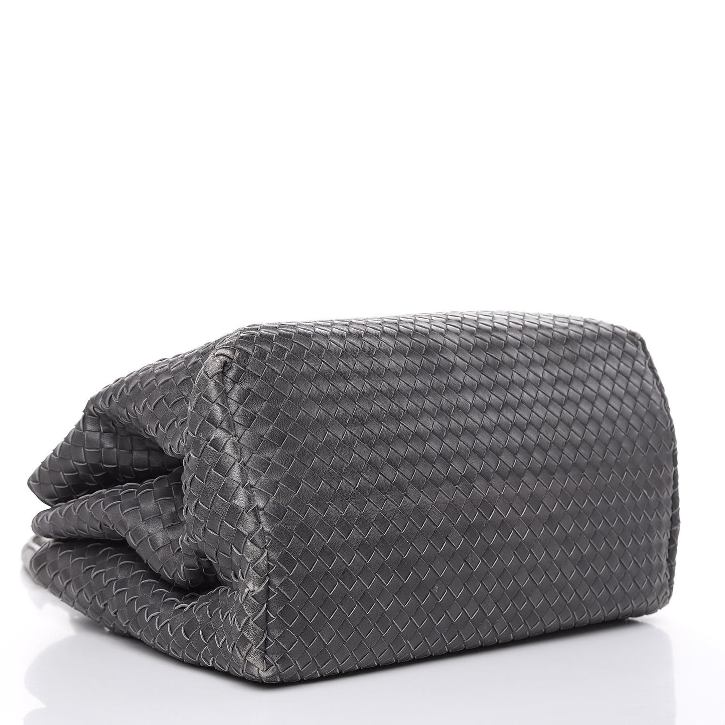 Nappa Intrecciato Medium Roma Tote Ferro Gray