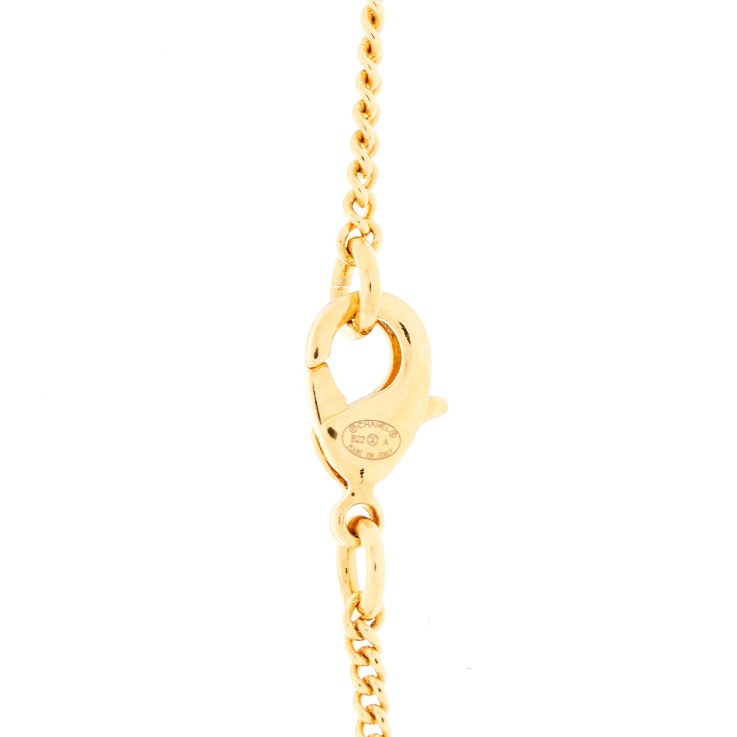 Metal CC Rue Cambon Necklace Necklace Gold