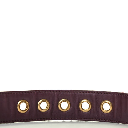 Christian Dior Oblique 35mm Diorquake Belt 85 Burgundy Multi 4 of 6
